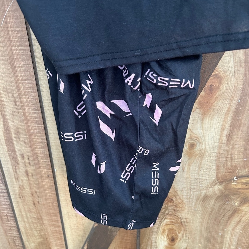 Messi Kids Pajama Set - Black and Pink - Picture 4 of 6